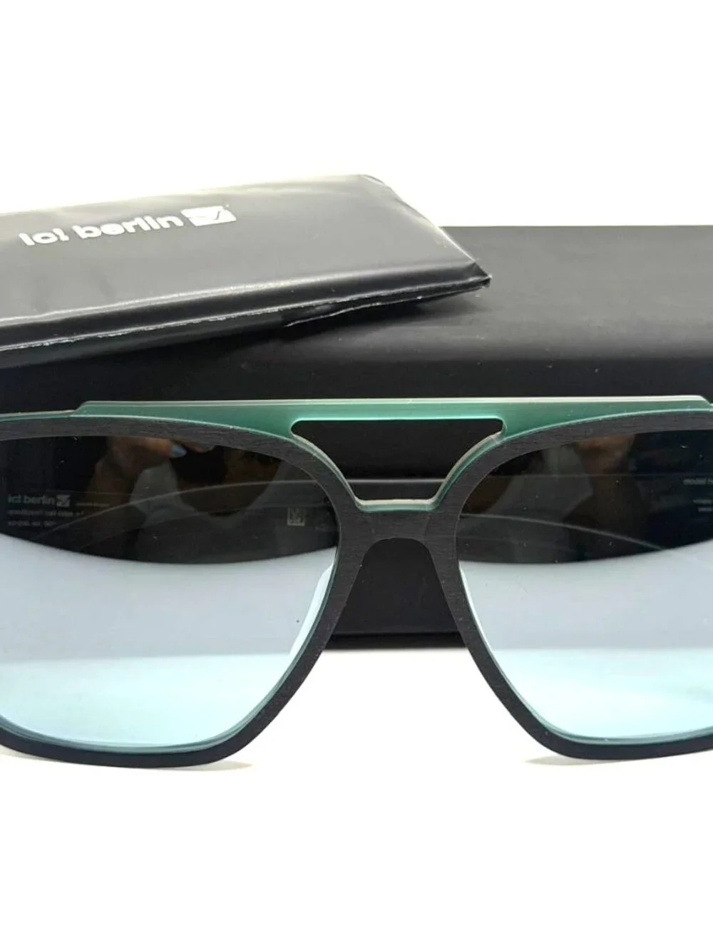 NEW IC! BERLIN HENRIK B.L BLACK UNISEX SUNGLASSES 56MM 15 145
